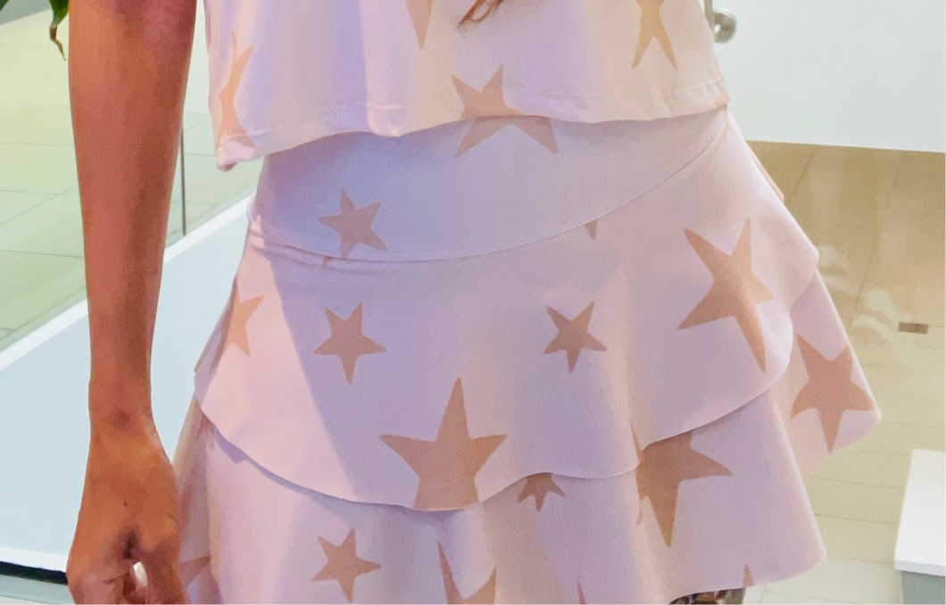 Beige Stars Skirt