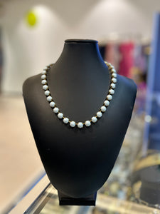 TOVA light blue pearl necklace