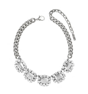 Edith Necklace in Antique Silver