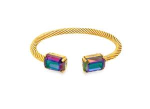 Charlotte Cuff in Rectangle Tanzanite Glimmer