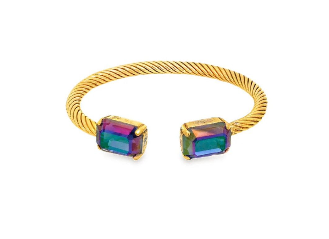 Charlotte Cuff in Rectangle Tanzanite Glimmer