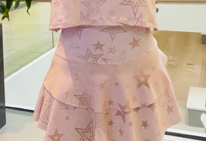 Rose Gold Stars Mini Skirt