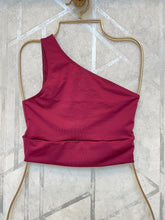 Load image into Gallery viewer, One Sholder Full Coverage Sports Bra
